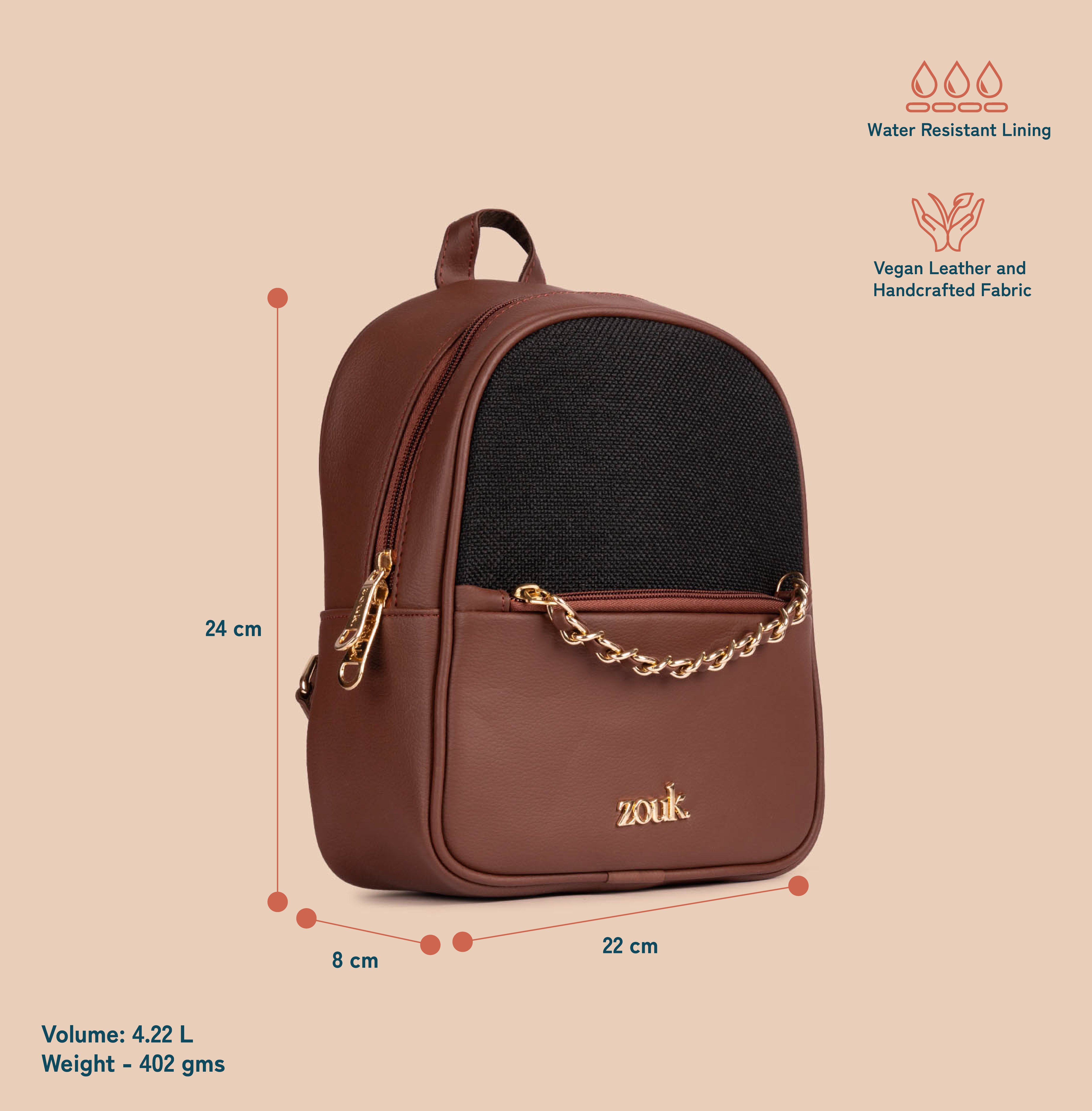 Mayra Mini-Daypack - Jet Black