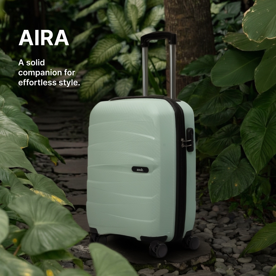 Mint Aira Trolley Bag Combo (Medium & Large)
