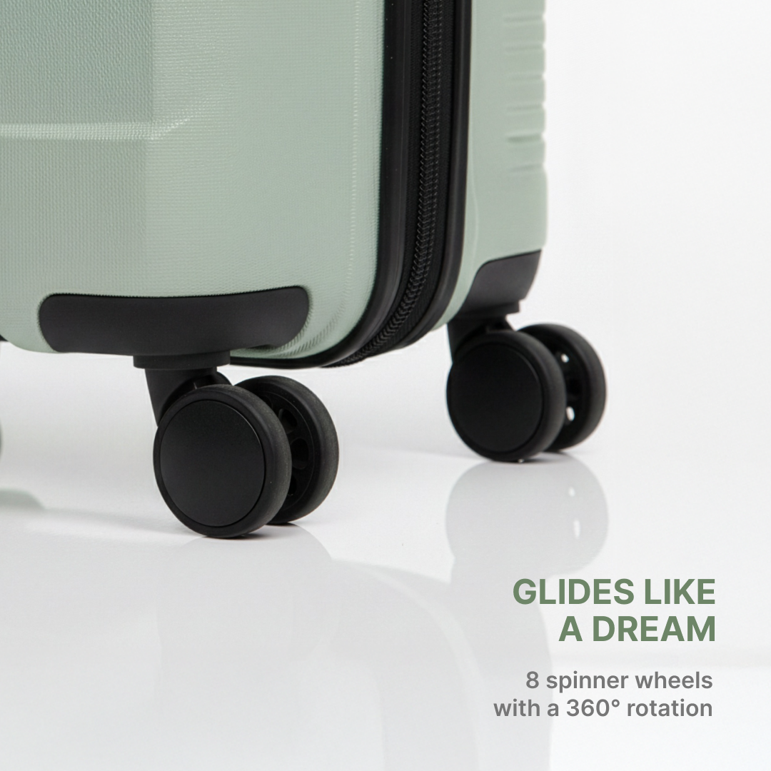 Mint Aira Trolley Bag Combo (Cabin & Large)