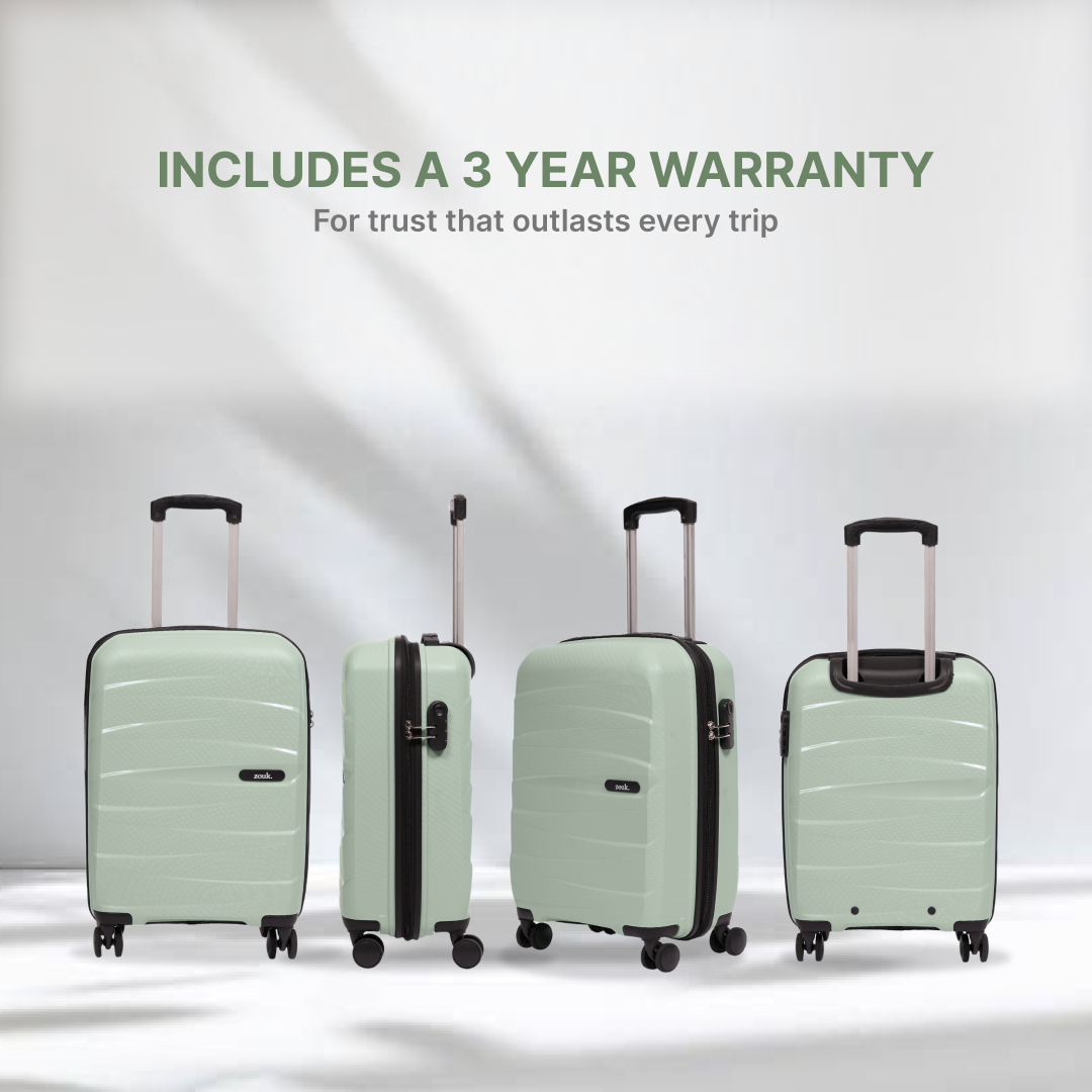 Mint Aira Trolley Bag Combo (Cabin & Large)