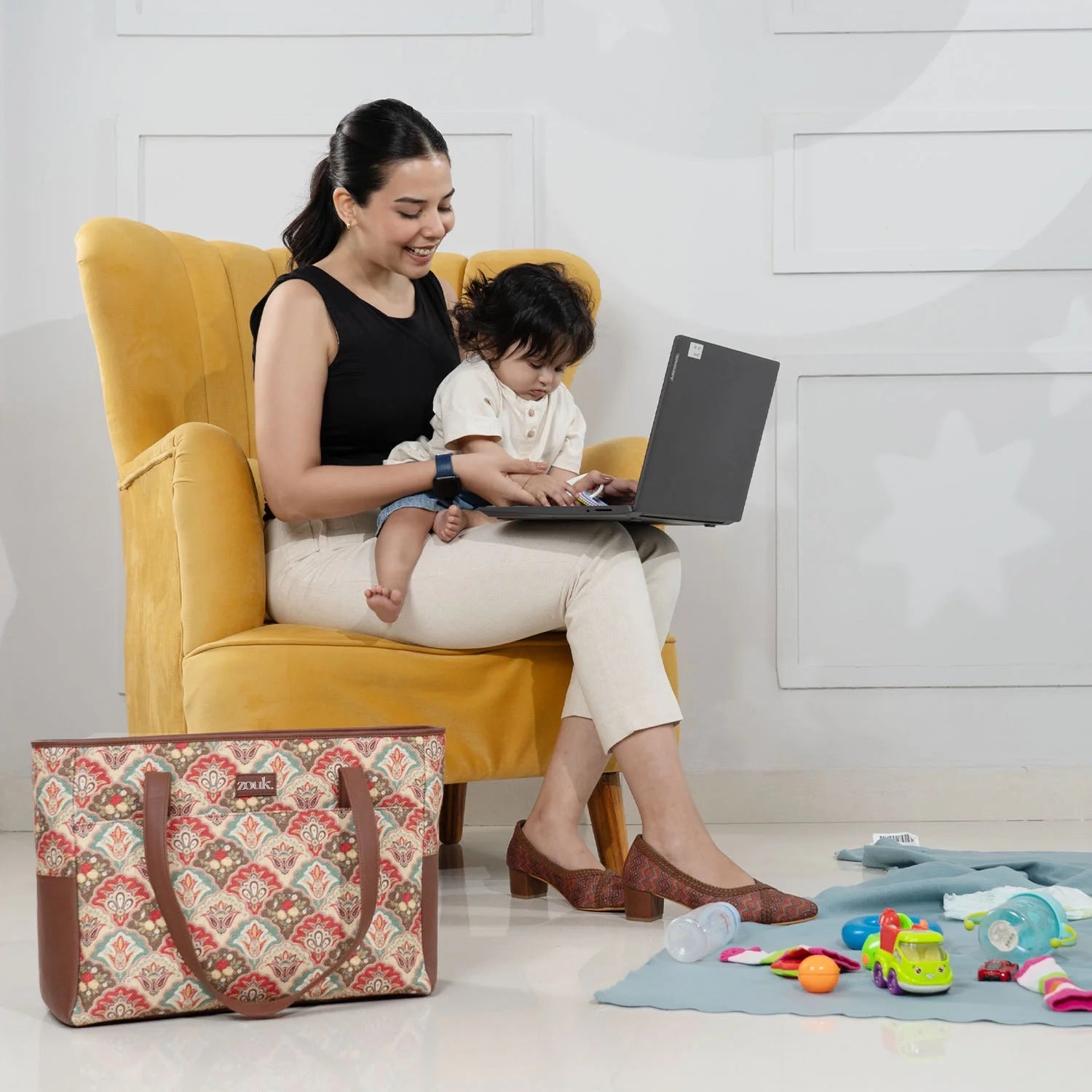 Mughal Art Multicolor Diaper Bag