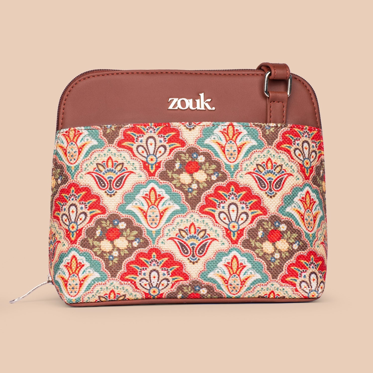 ZIP-Mughal Art Multicolor OOO Sling Bag