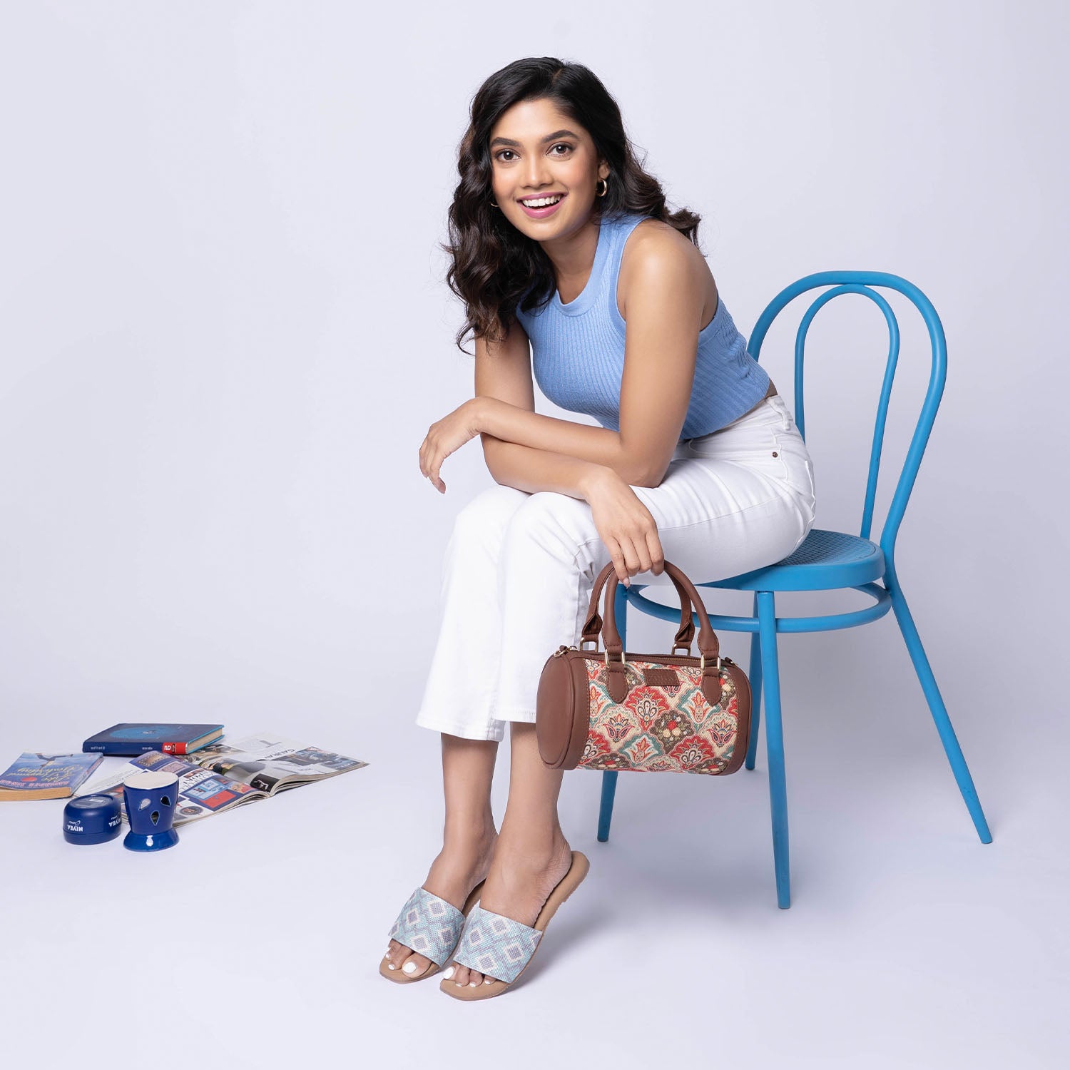 Mughal Art Multicolor Statement Satchel (Small)