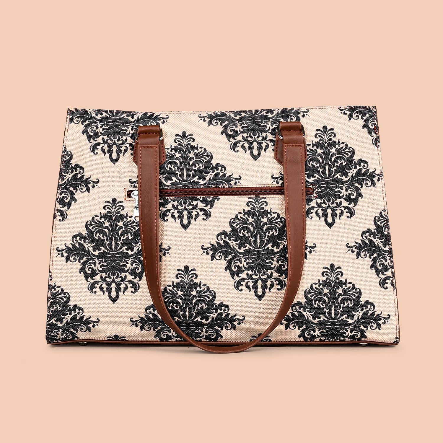 ZIP-Mughal Motif Statement Business Bag