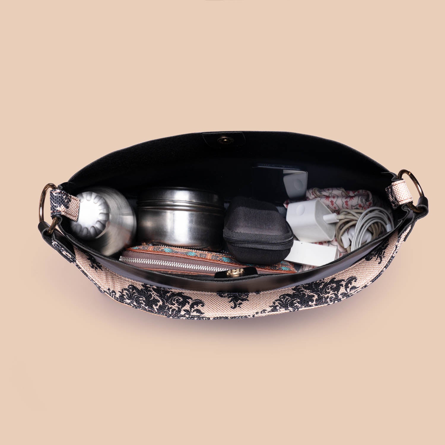 Mughal Motif Classic Open Tote