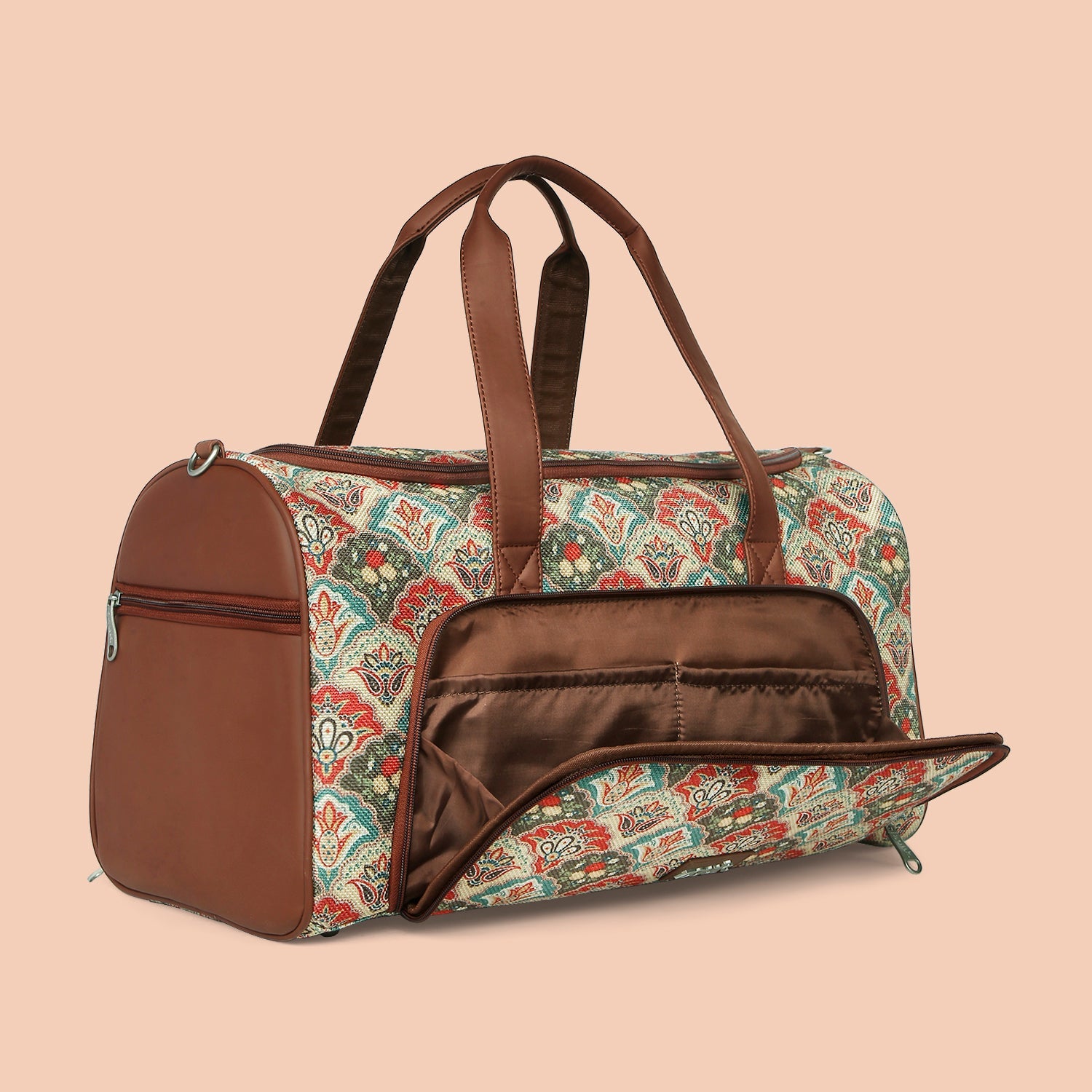 ZIP-Mughal Art Multicolor Weekender Duffle Bag