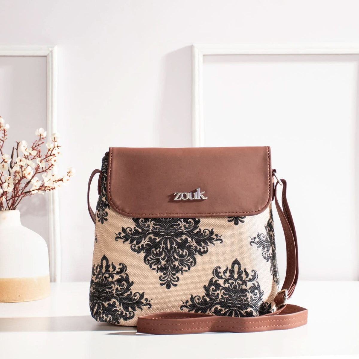Mughal Motif & Nawabi Couture Flap Sling Bag Combo