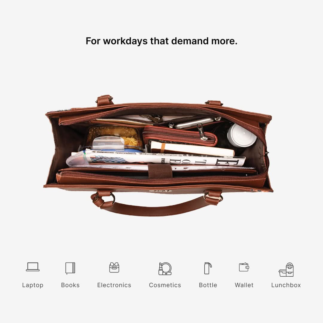 Mughal Motif Office Essential Bag