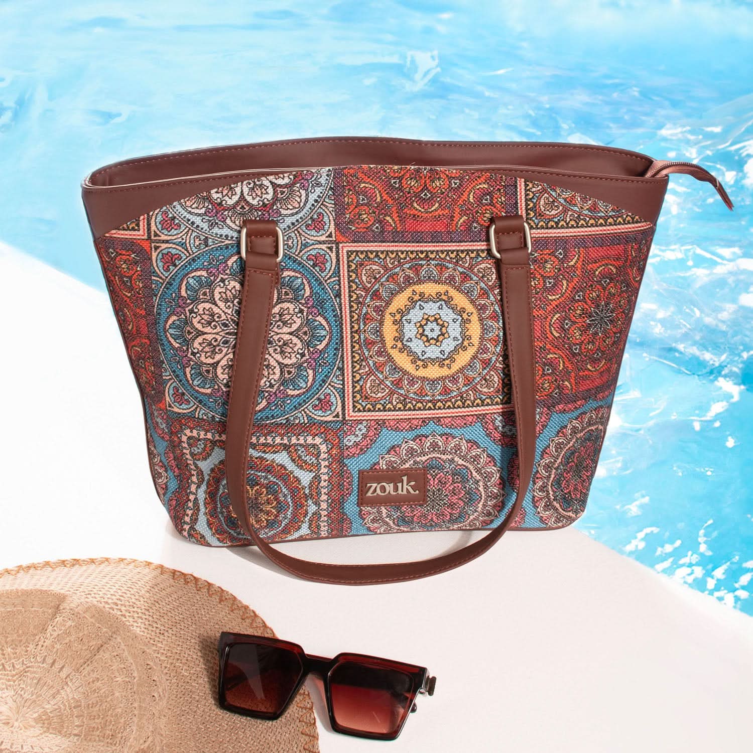 Multicolor Mandala Print Classic Travel Tote