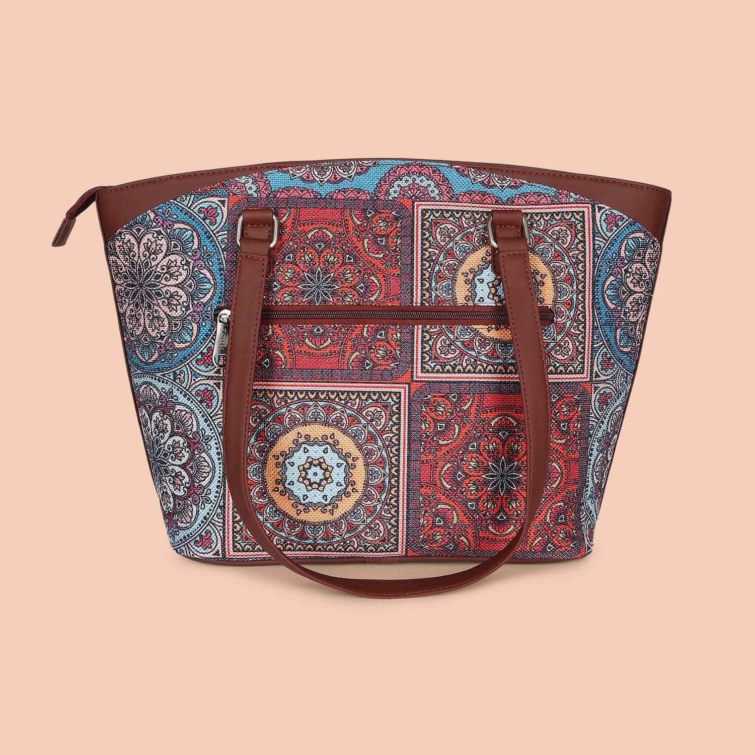 Multicolor Mandala Print Classic Travel Tote