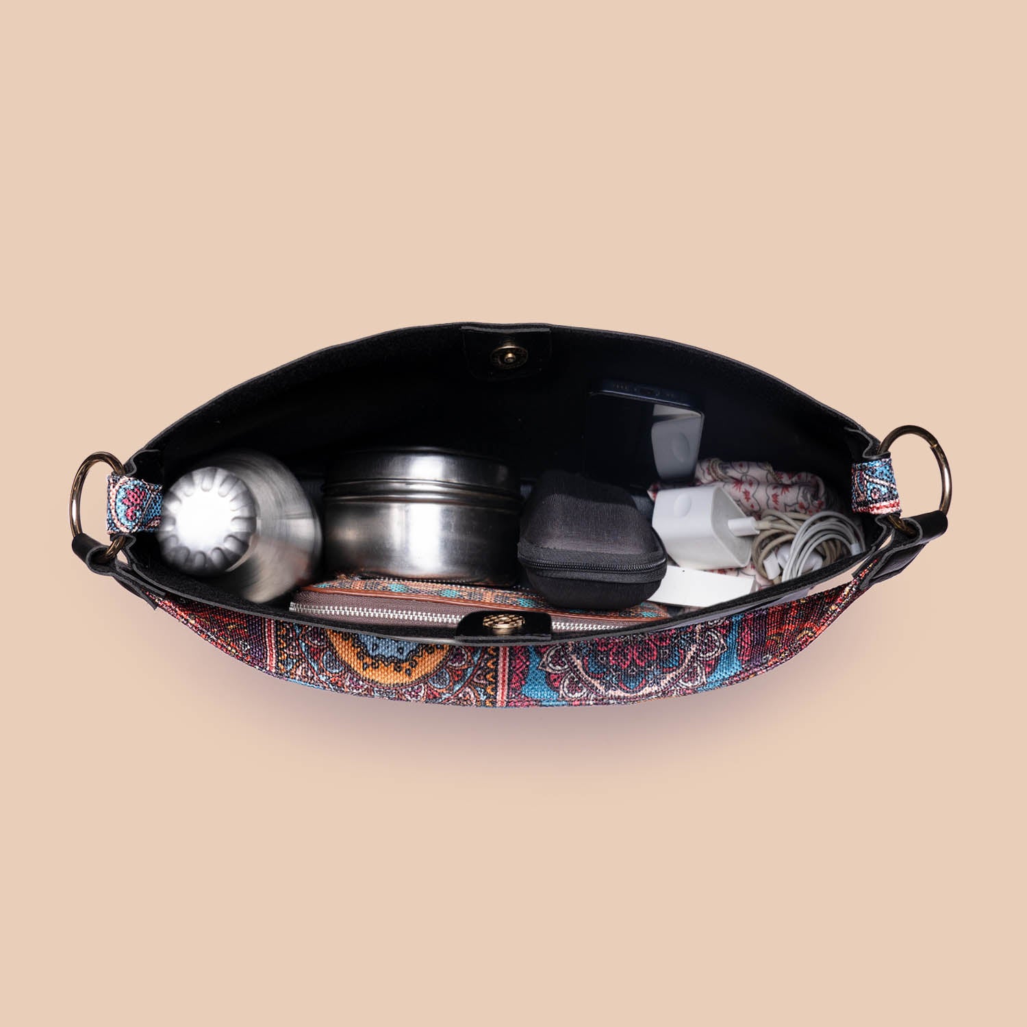 Multicolor Mandala Print Classic Open Tote