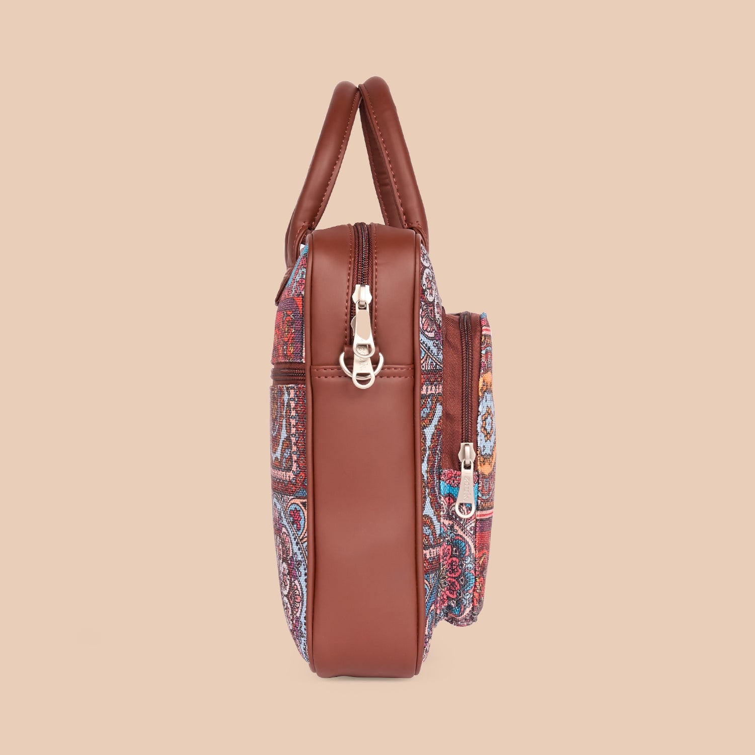 Multicolor Mandala Print Laptop Bag