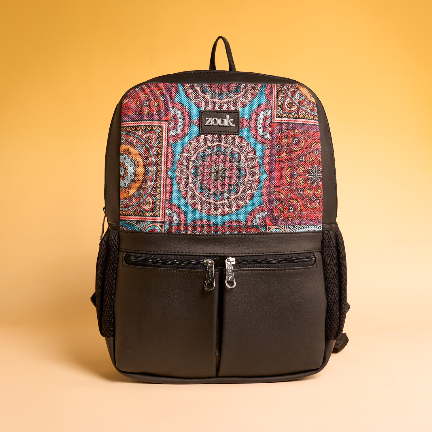 Multicolor Mandala Print Office Backpack