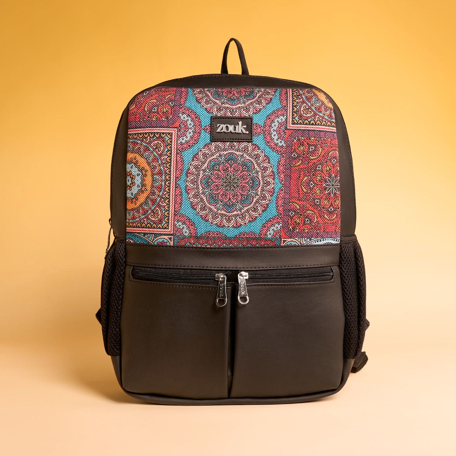 Multicolor Mandala Print Office Backpack