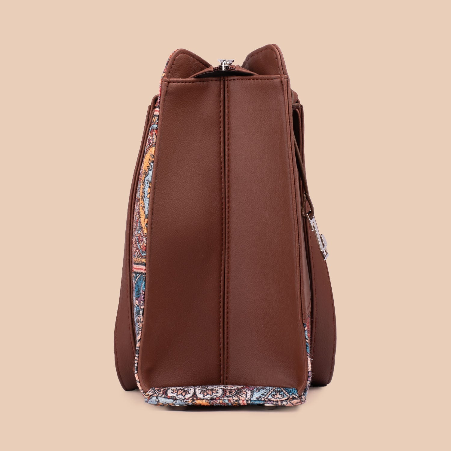 ZIP-Multicolor Mandala Print Office Essential Bag
