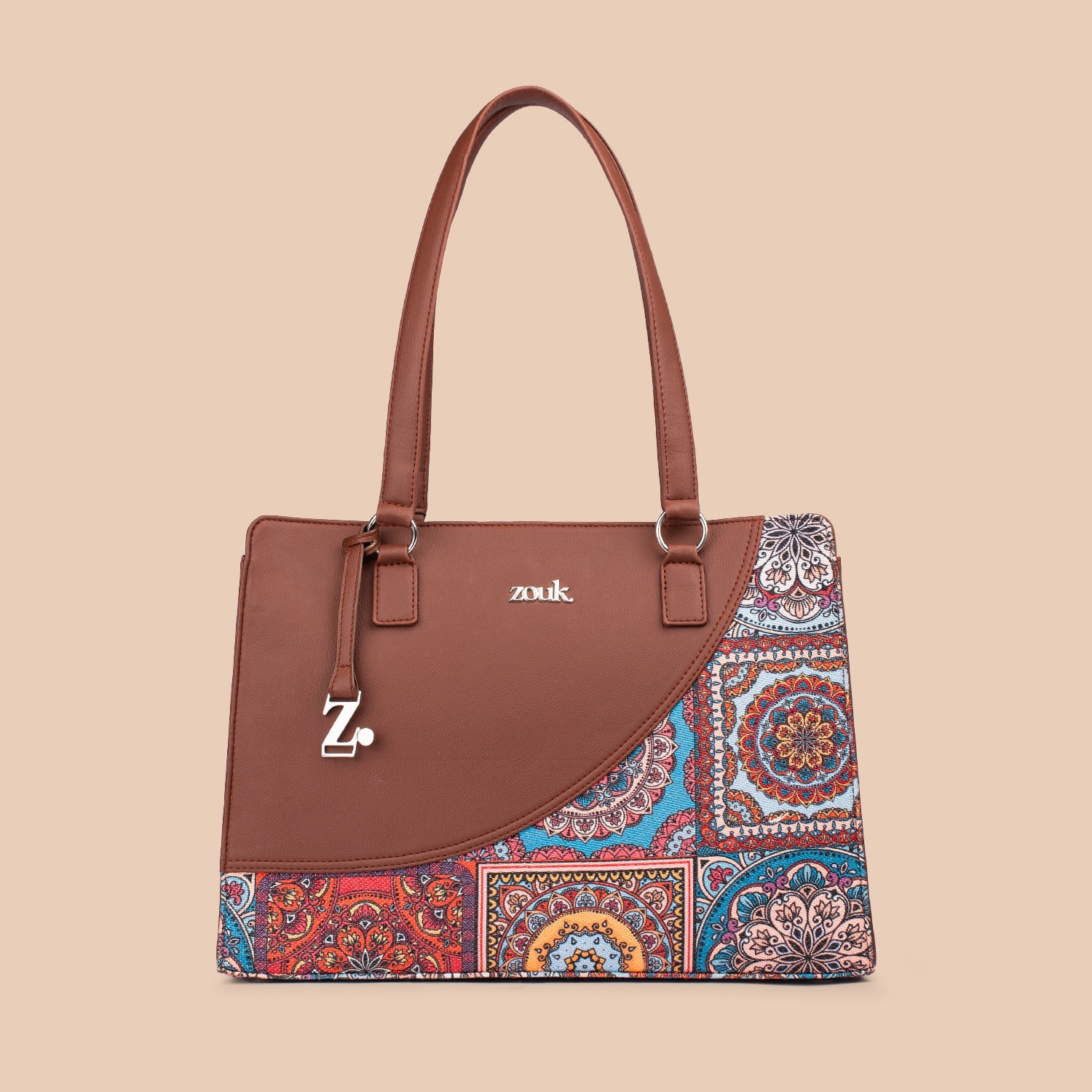 Multicolor Mandala Print Office Essential Bag