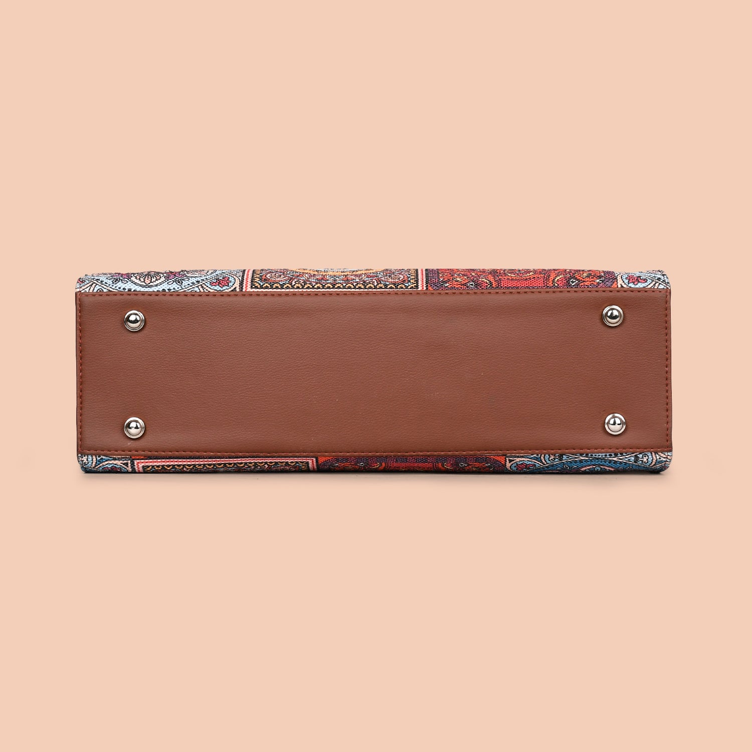 Multicolor Mandala Print Statement Business Bag