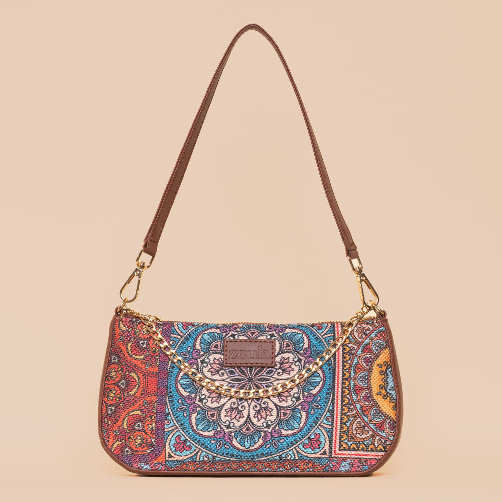 Multicolor Mandala Print Baguette