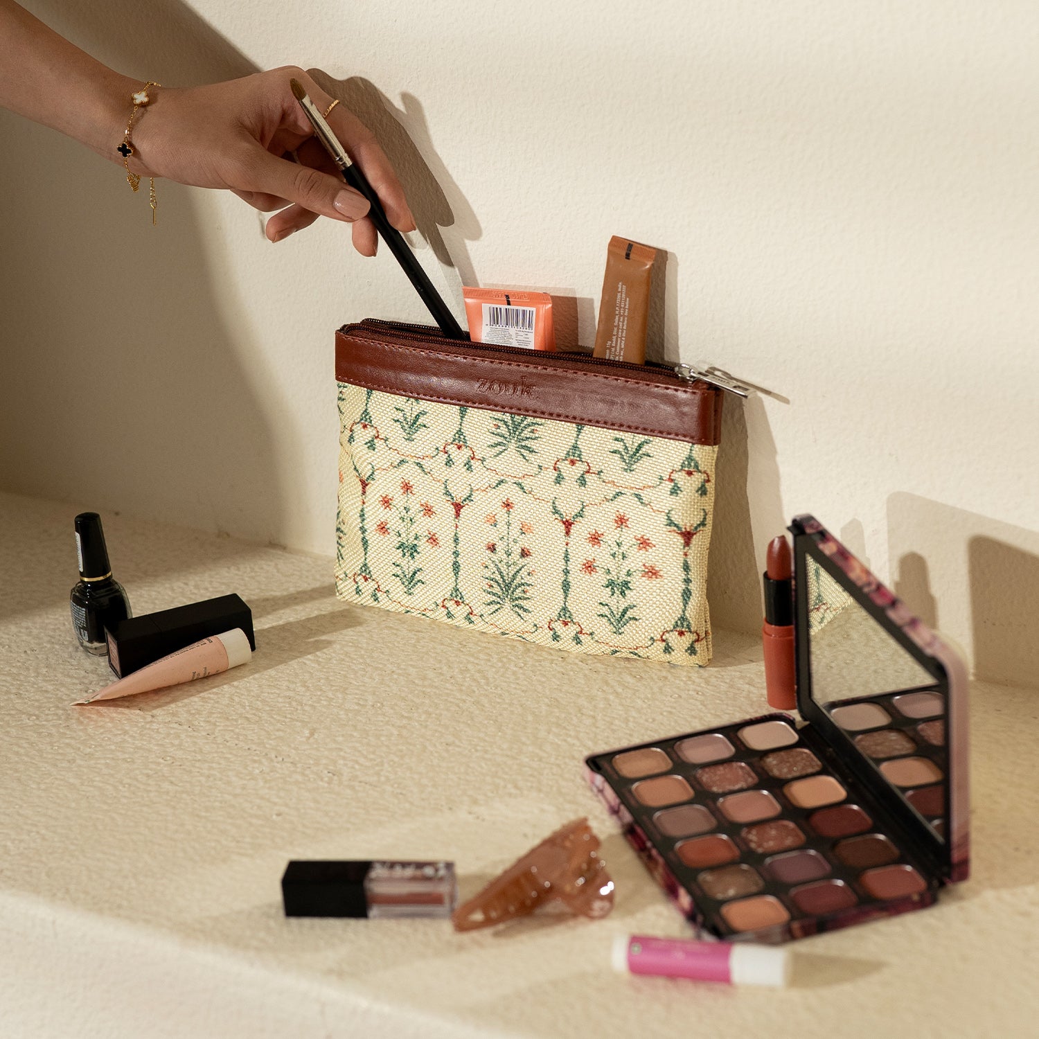 Taj Nakashi Cosmetic Pouch