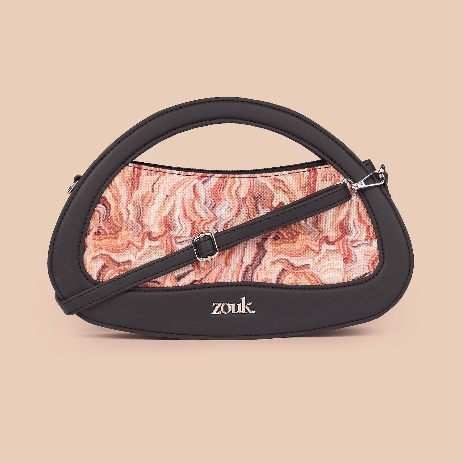 ZIP-Nadia Sling Bag - Nicobar Coral