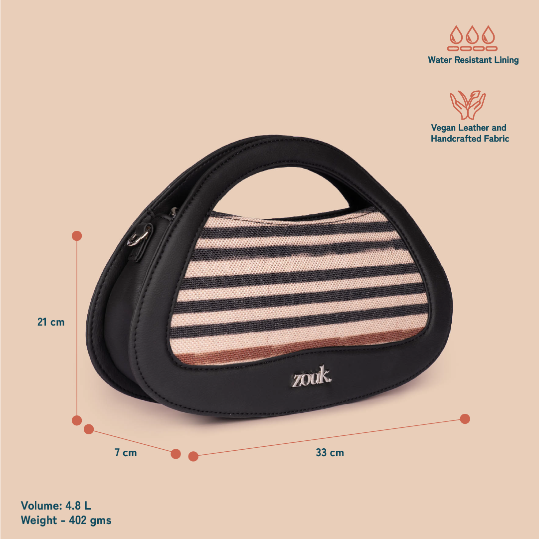 Nadia Sling Bag - Qutub Stripes