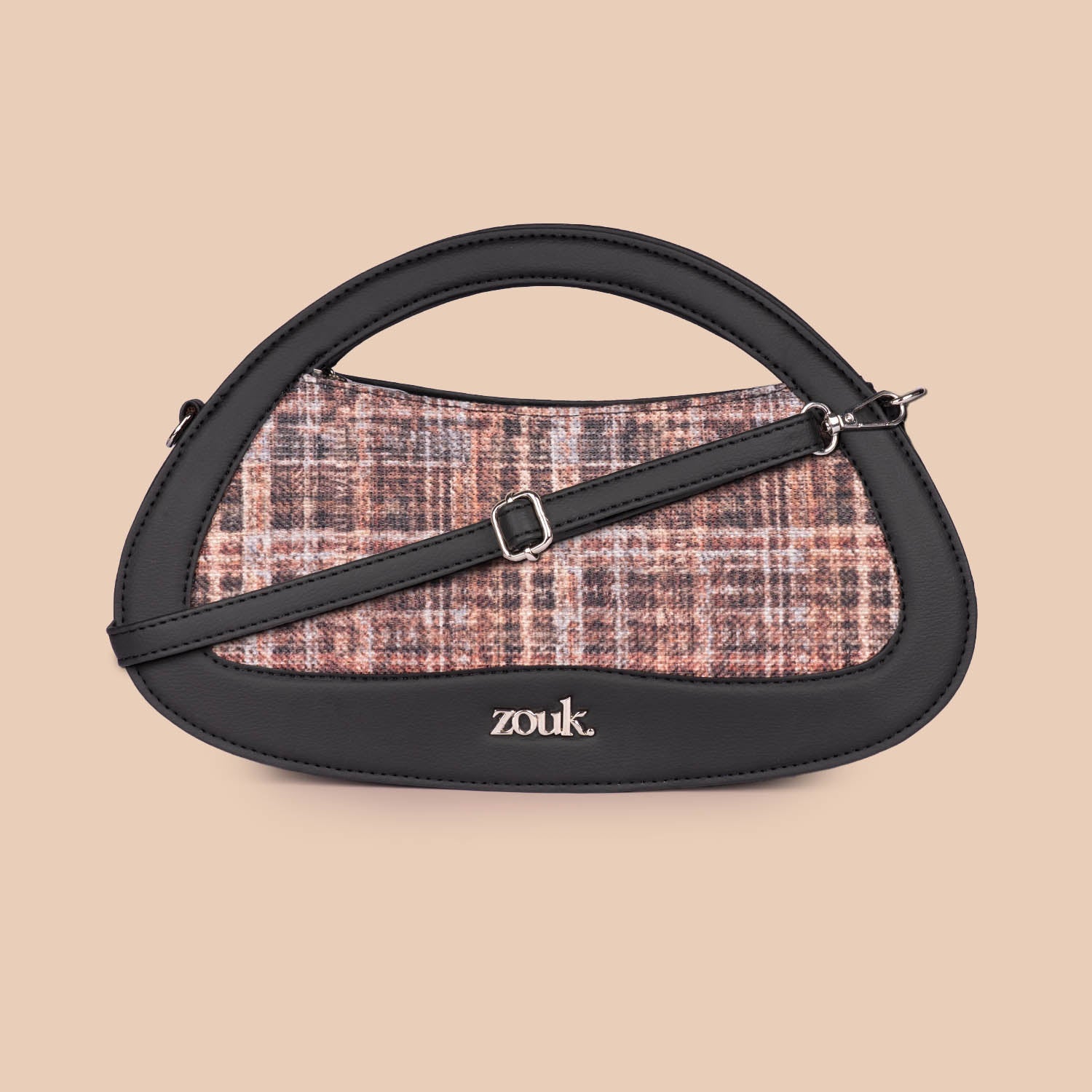 ZIP-Nadia Sling Bag - Cashmere Noir (Copper)
