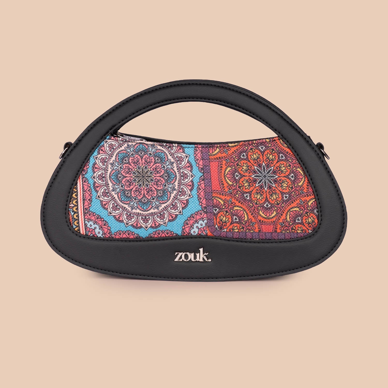 ZIP-Nadia Sling Bag - Multicolor Mandala Print