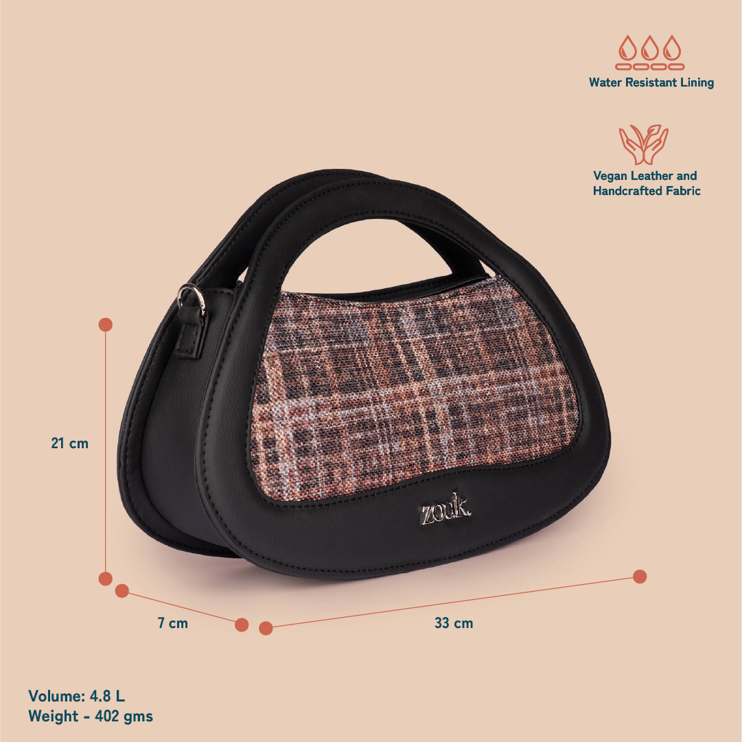 Nadia Sling Bag - Cashmere Noir (Copper)