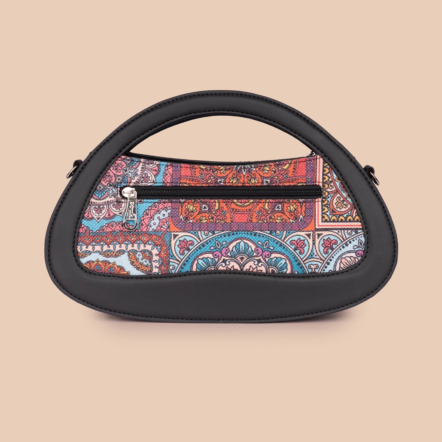 ZIP-Nadia Sling Bag - Multicolor Mandala Print