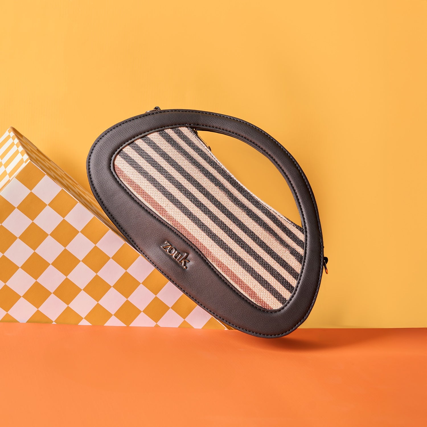 ZIP-Nadia Sling Bag - Qutub Stripes