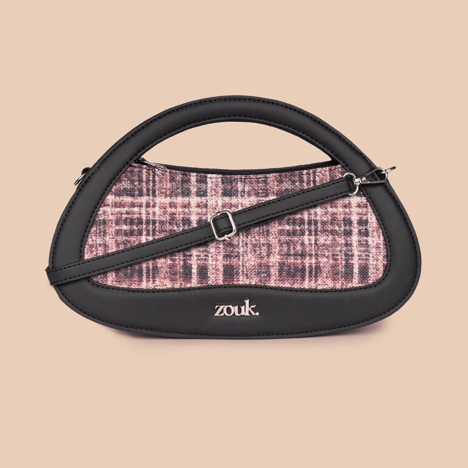 ZIP-Nadia Sling Bag - Cashmere Noir (Pink)