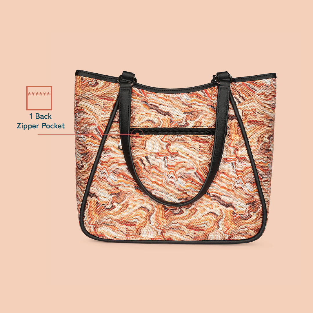 Rhea Kapoor Naisha Tote Bag - Nicobar Coral