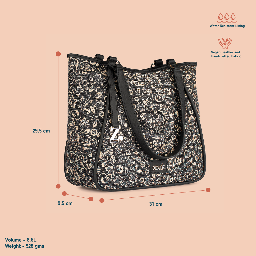 ZIP-Naisha Tote Bag - FloMotif