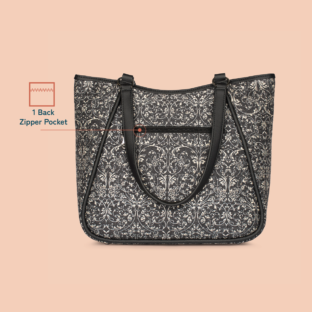 ZIP-Rhea Kapoor Naisha Tote Bag - Lattice Lace