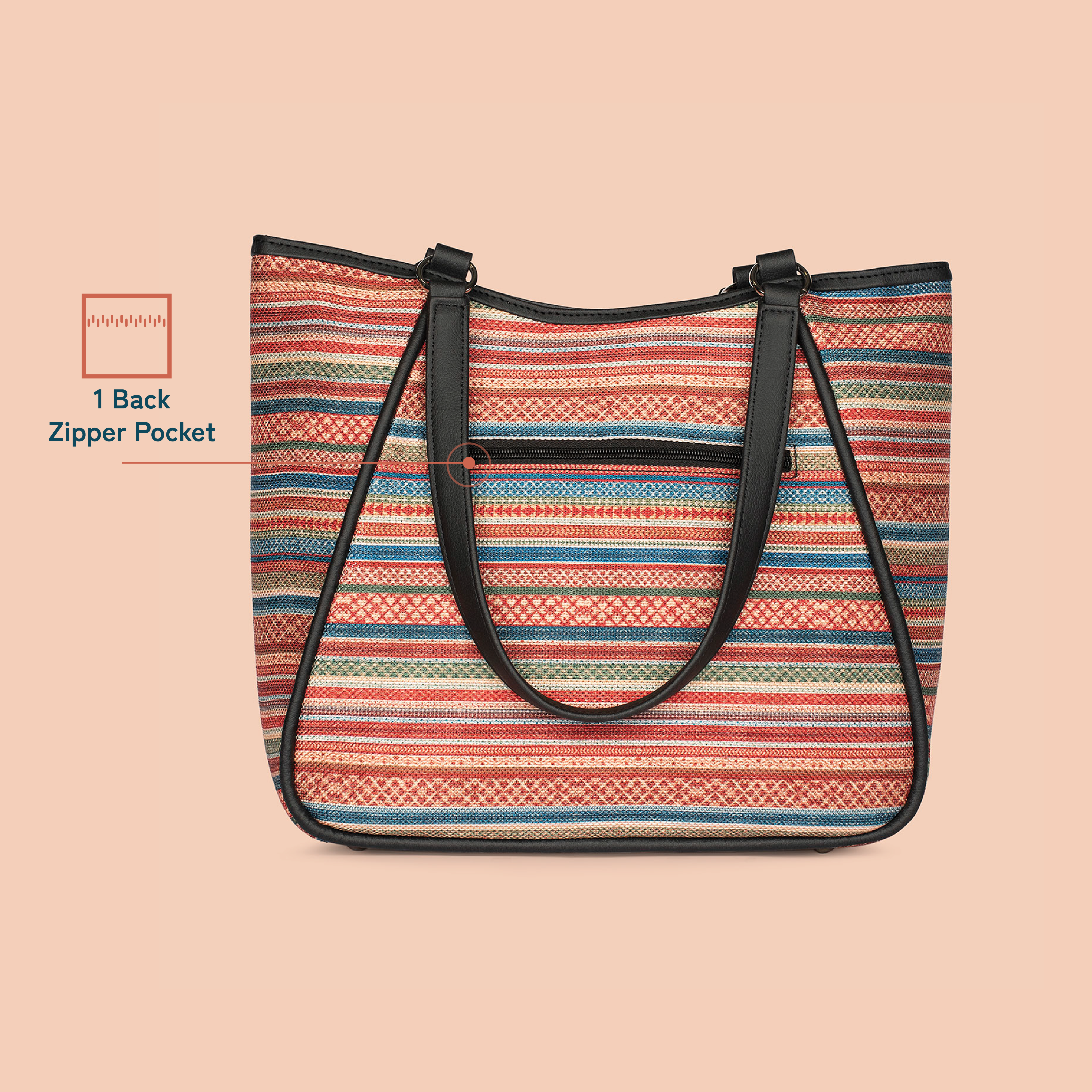 Rhea Kapoor Naisha Tote Bag - Assam Tapestry