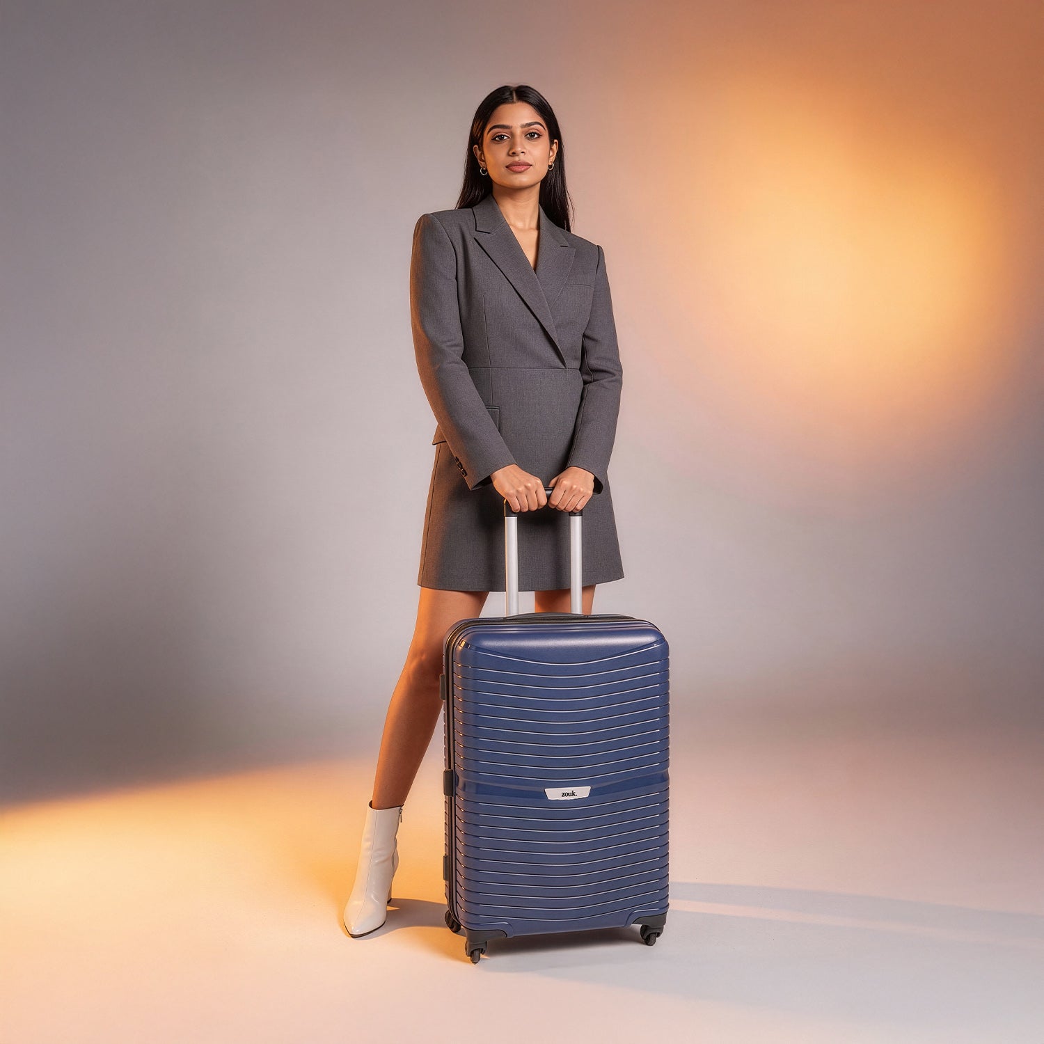 Navy Zoya Trolley Bag (Medium)