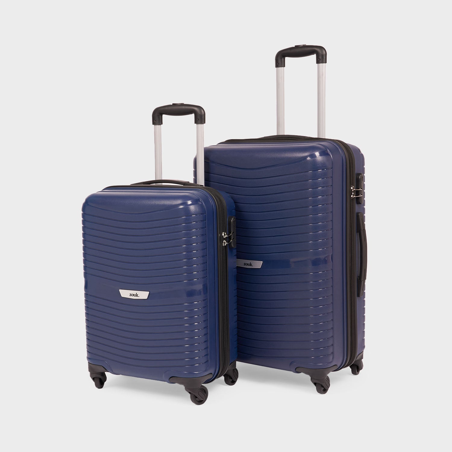 Navy Zoya Trolley Bag Combo (Cabin & Medium)