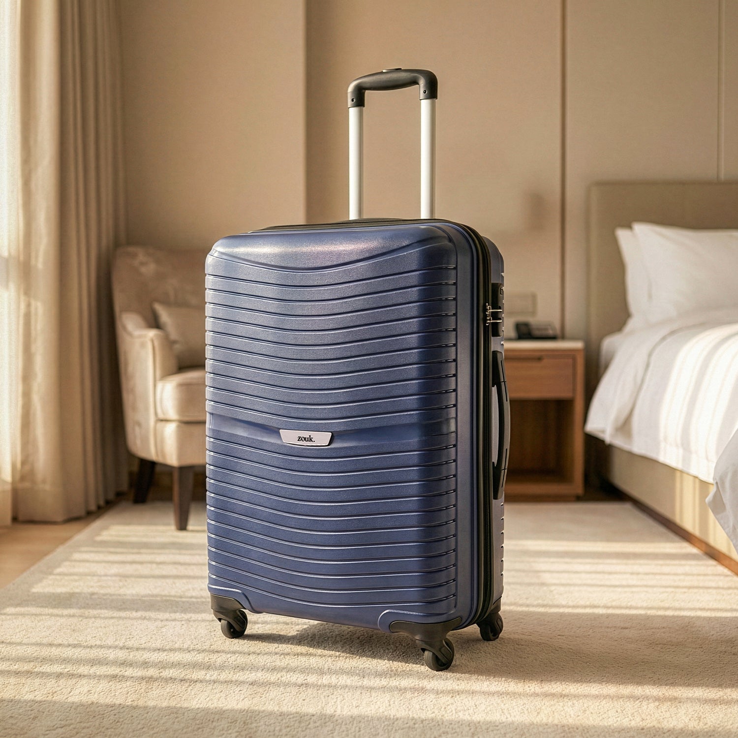 Navy Zoya Trolley Bag