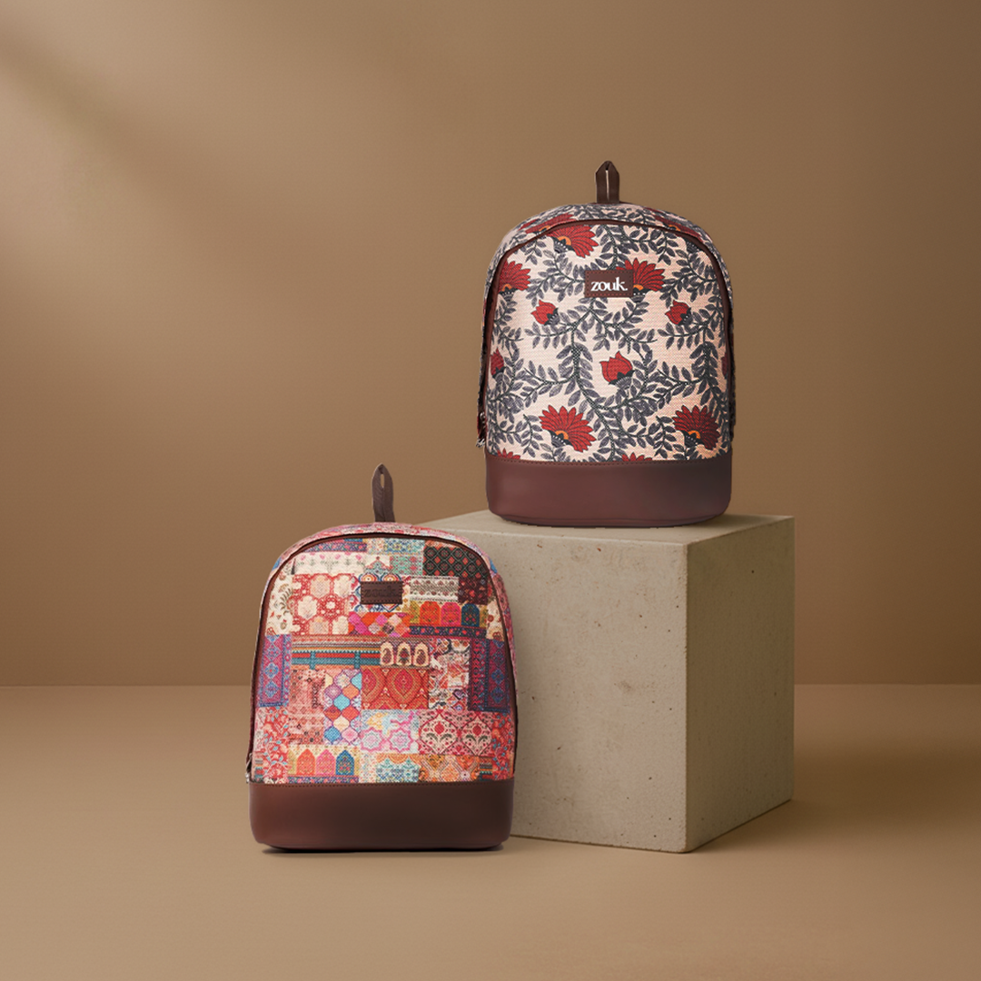 Nawabi Couture & Kutch Gamthi Dome Daypack Combo – Set of 2