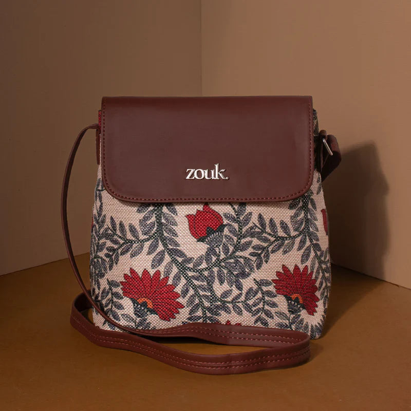 ZIP-Nawabi Couture Flap Sling Bag