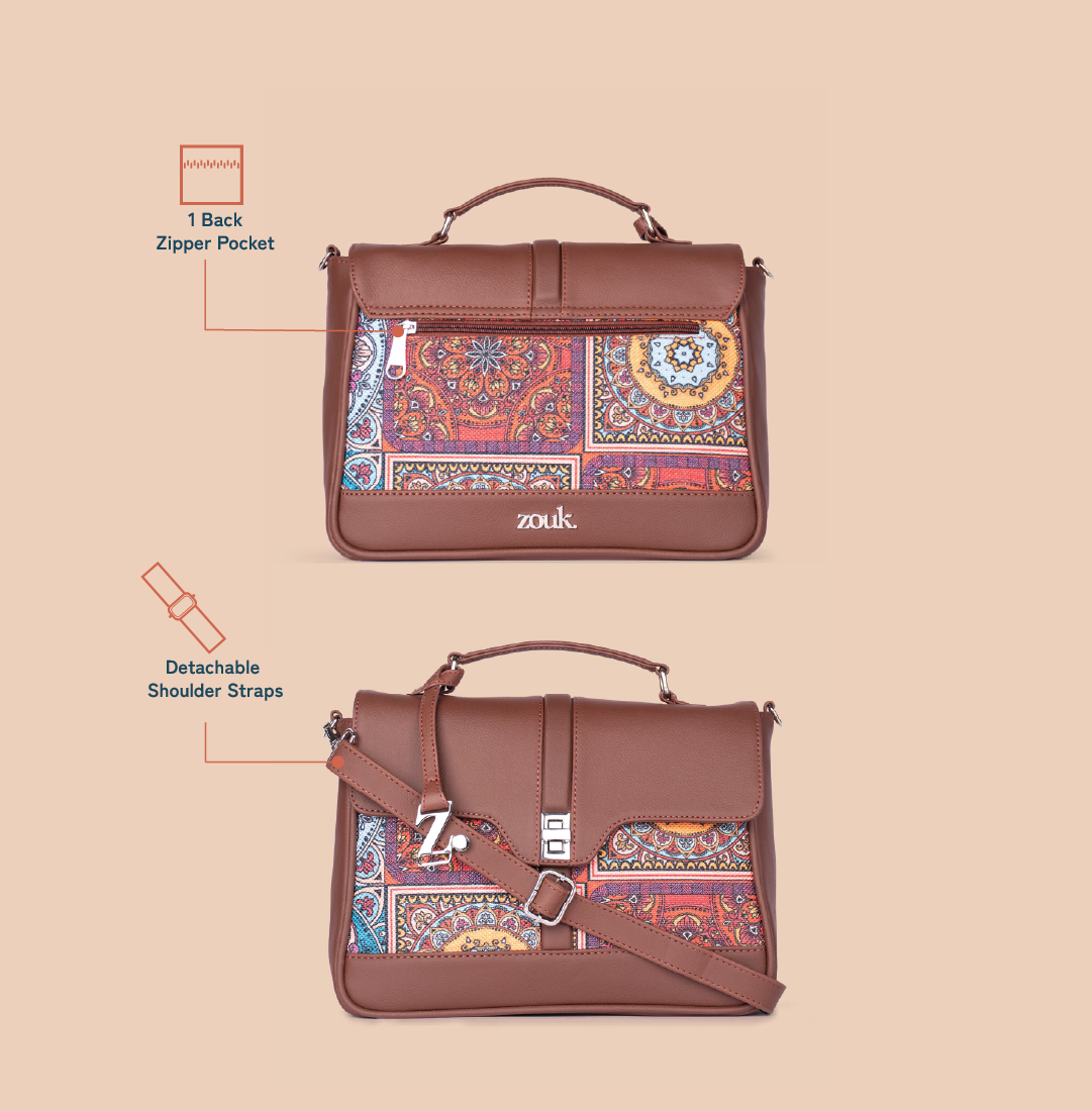 Kriti Sanon - Multicolor Mandala Print Nessa Satchel