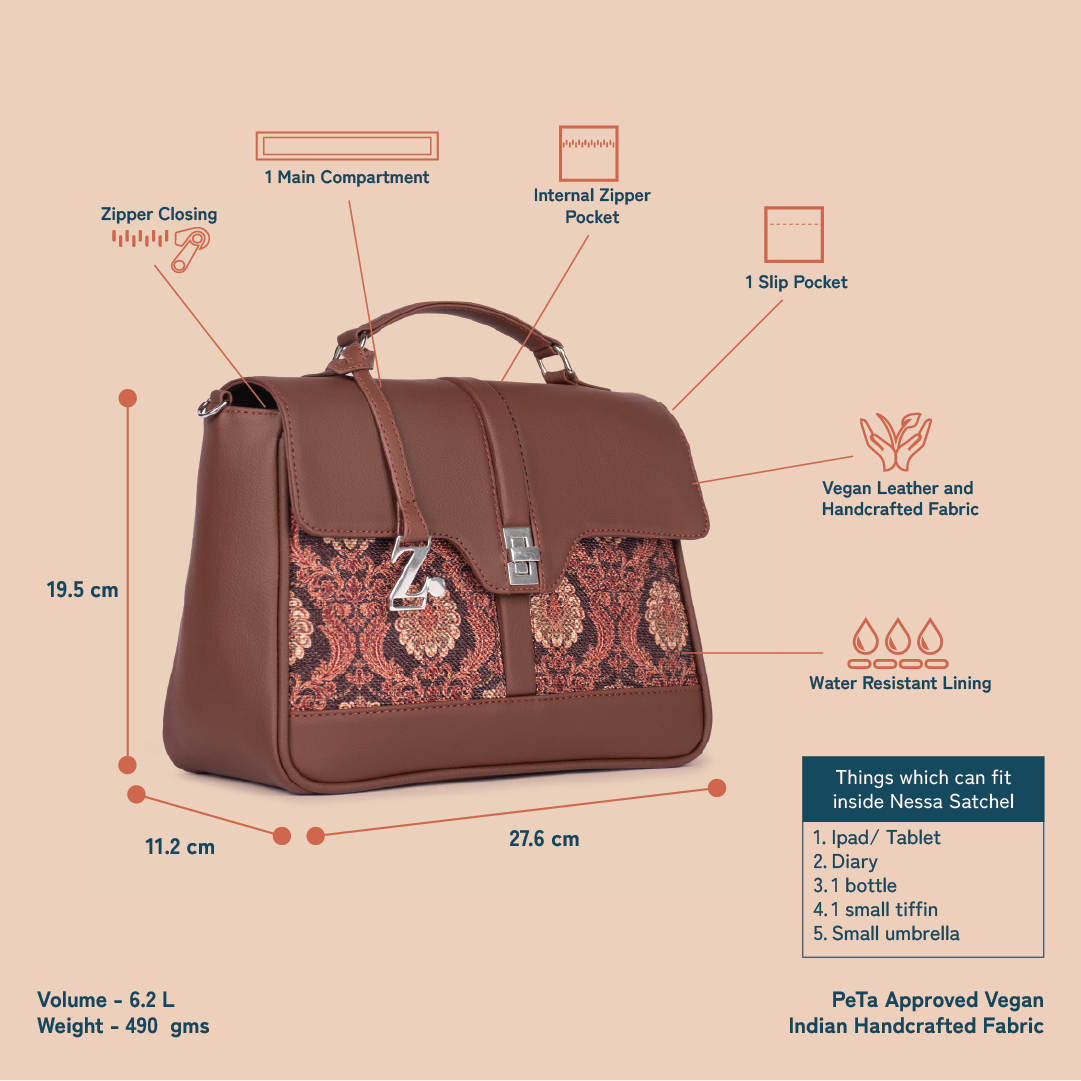 Kriti Sanon - Jodhpur Damask Nessa Satchel