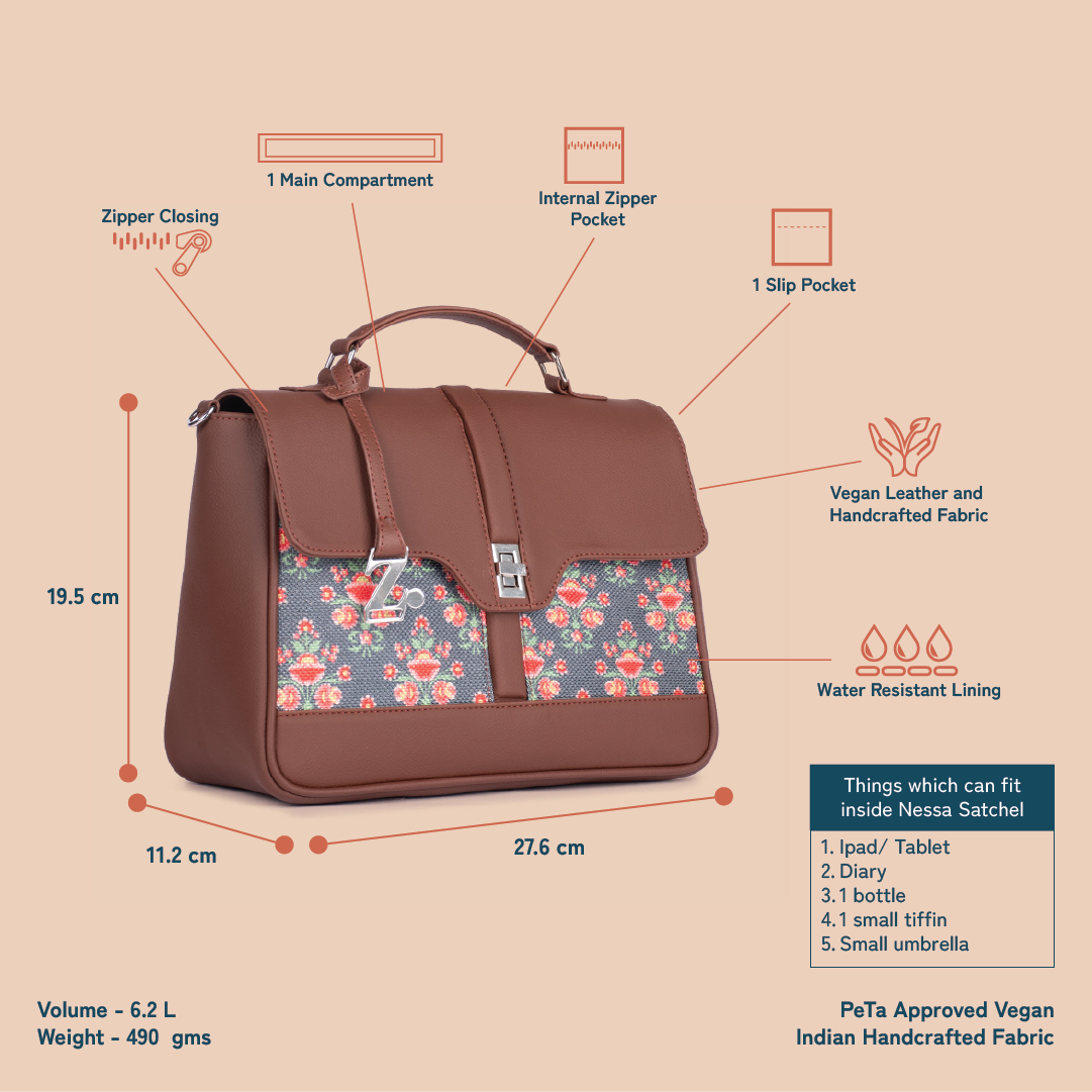 Kriti Sanon - Mughal Garden Print Nessa Satchel