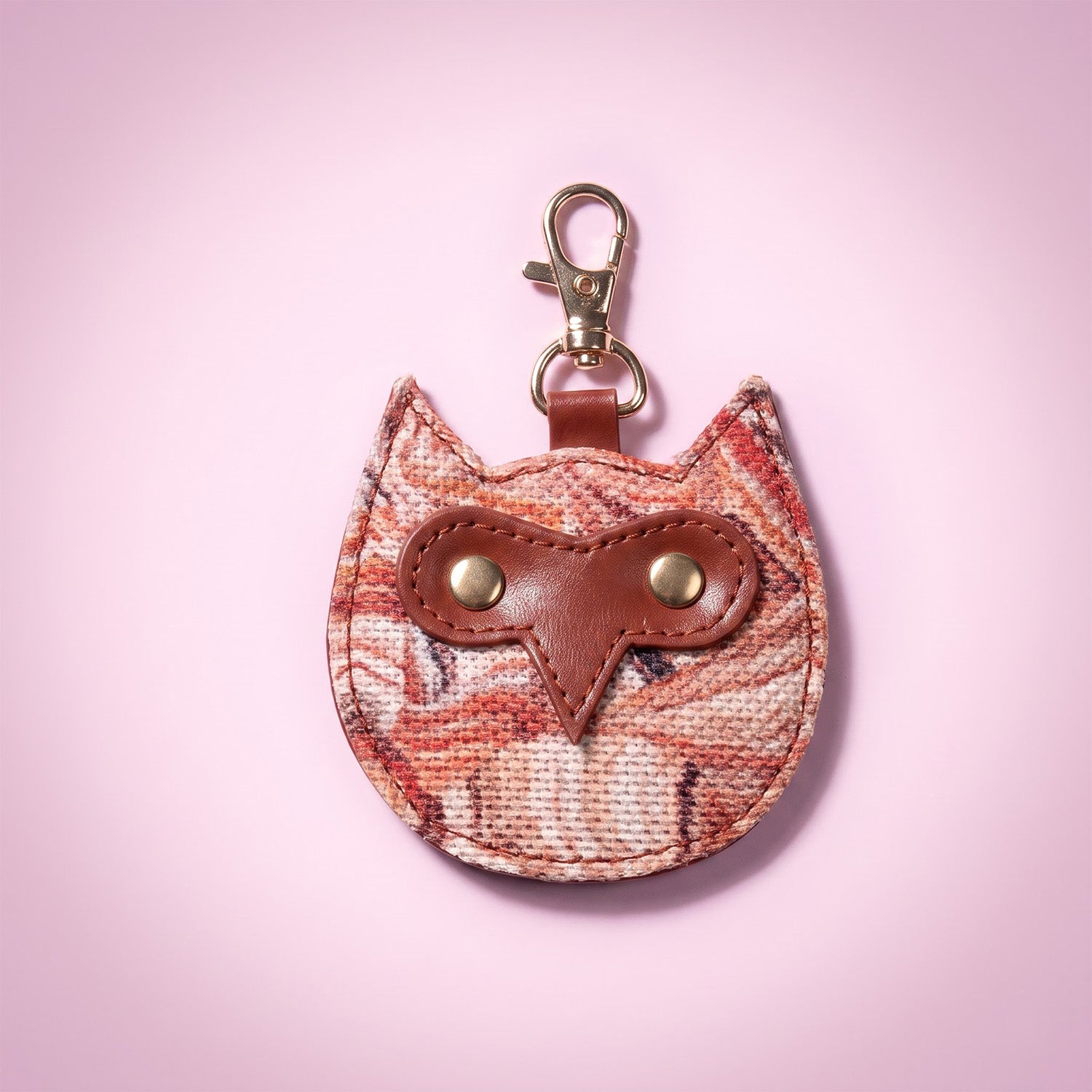Nicobar Coral Owl Bag Charm