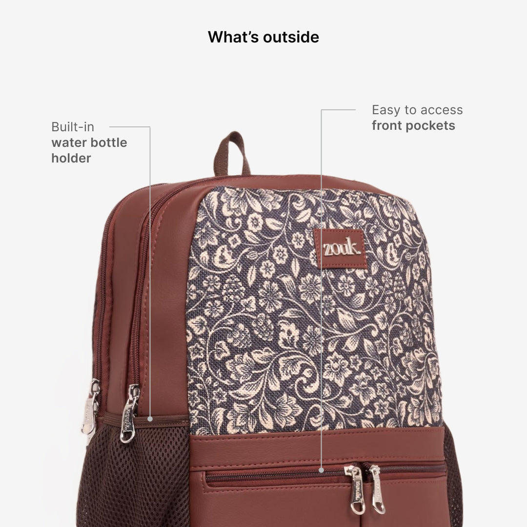 FloMotif Office Backpack (Brown)