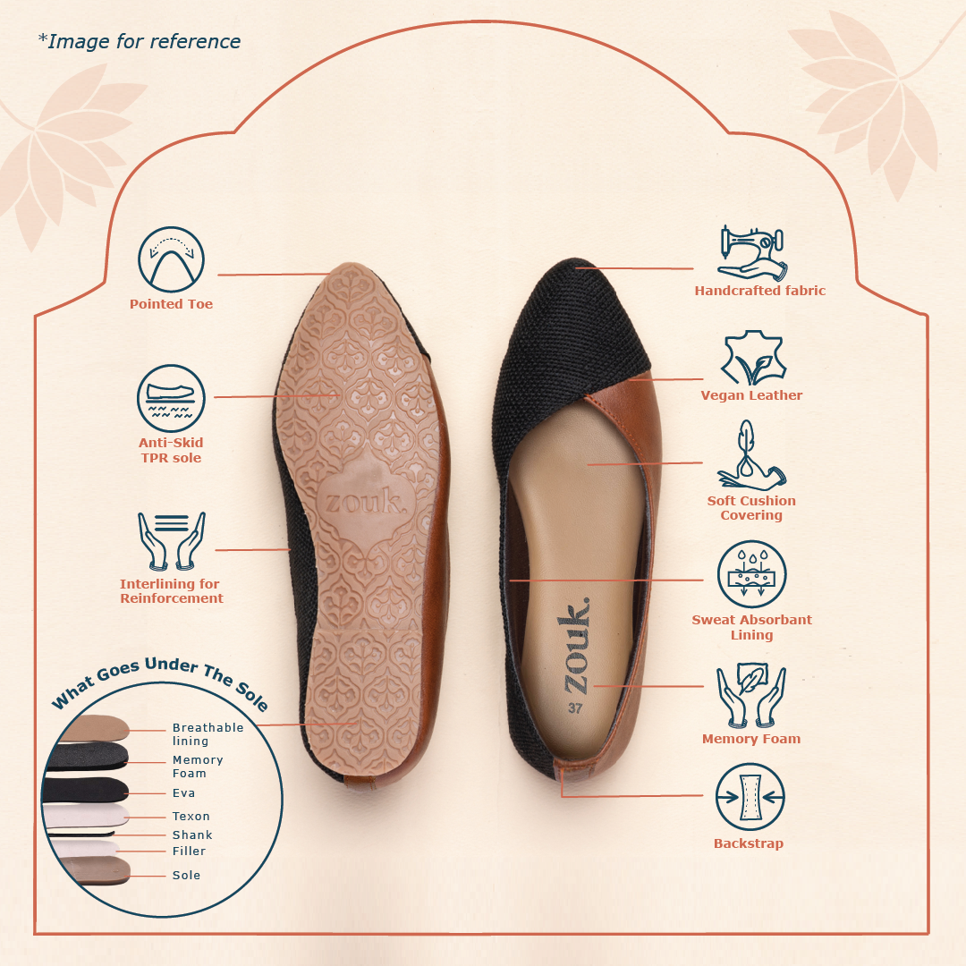 Yelagiri Blooms Office Bellies (Black)