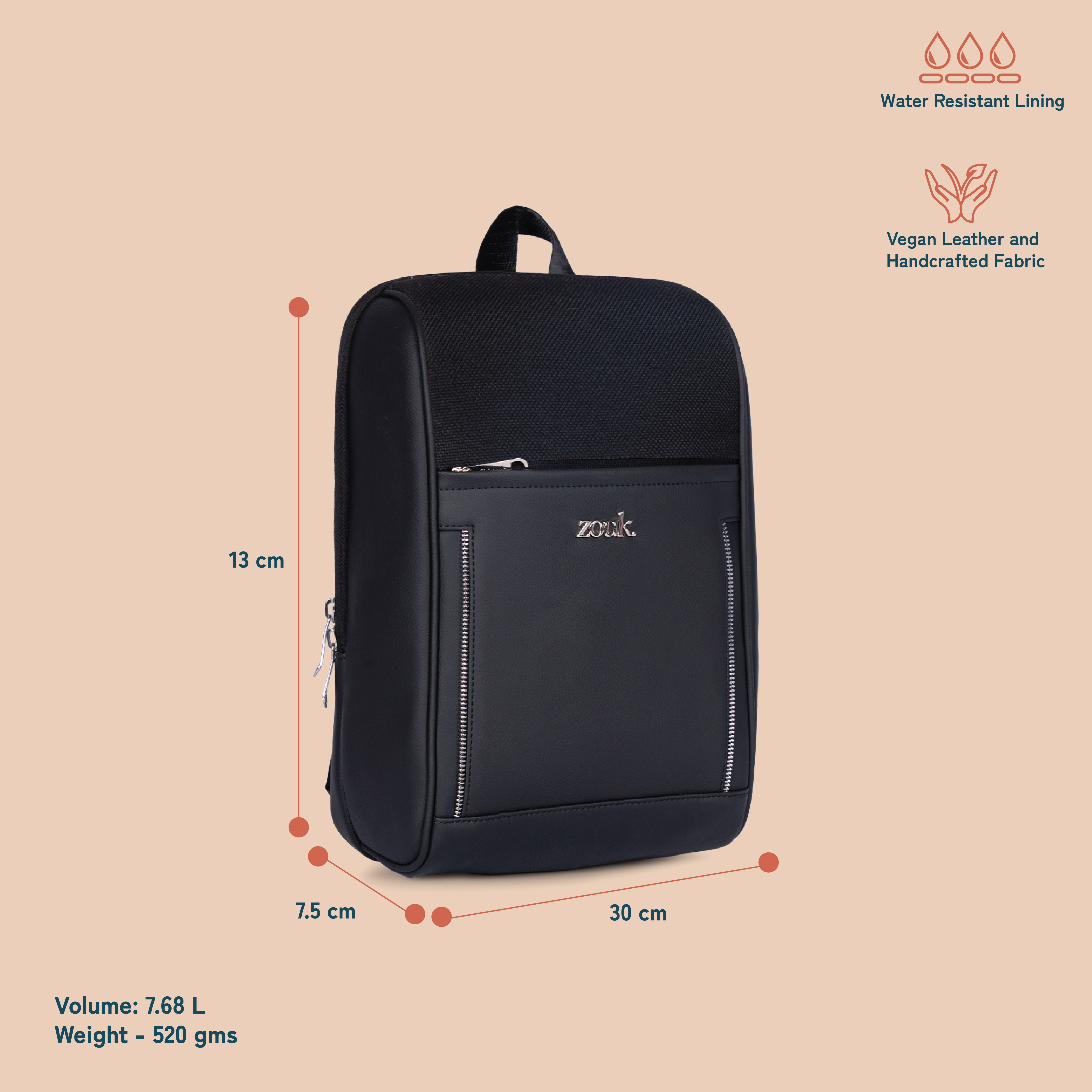 Olina Daypack - Jet Black
