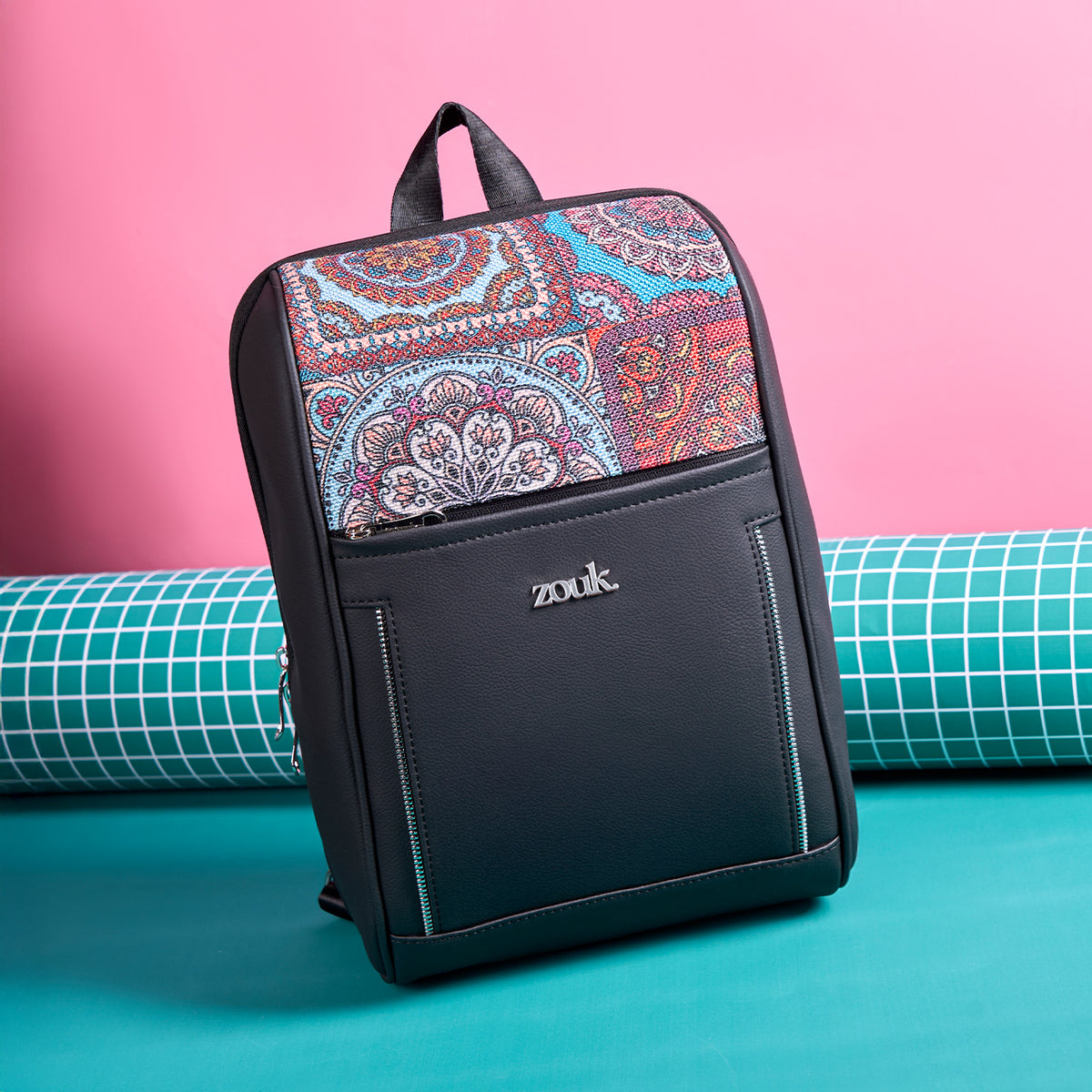 Olina Daypack - Multicolor Mandala Print