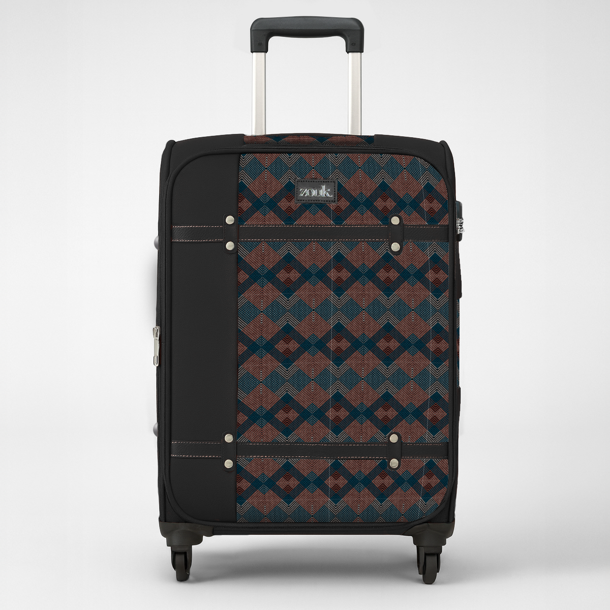 Periyar Waves Saira Trolley Bag - Black (Medium)