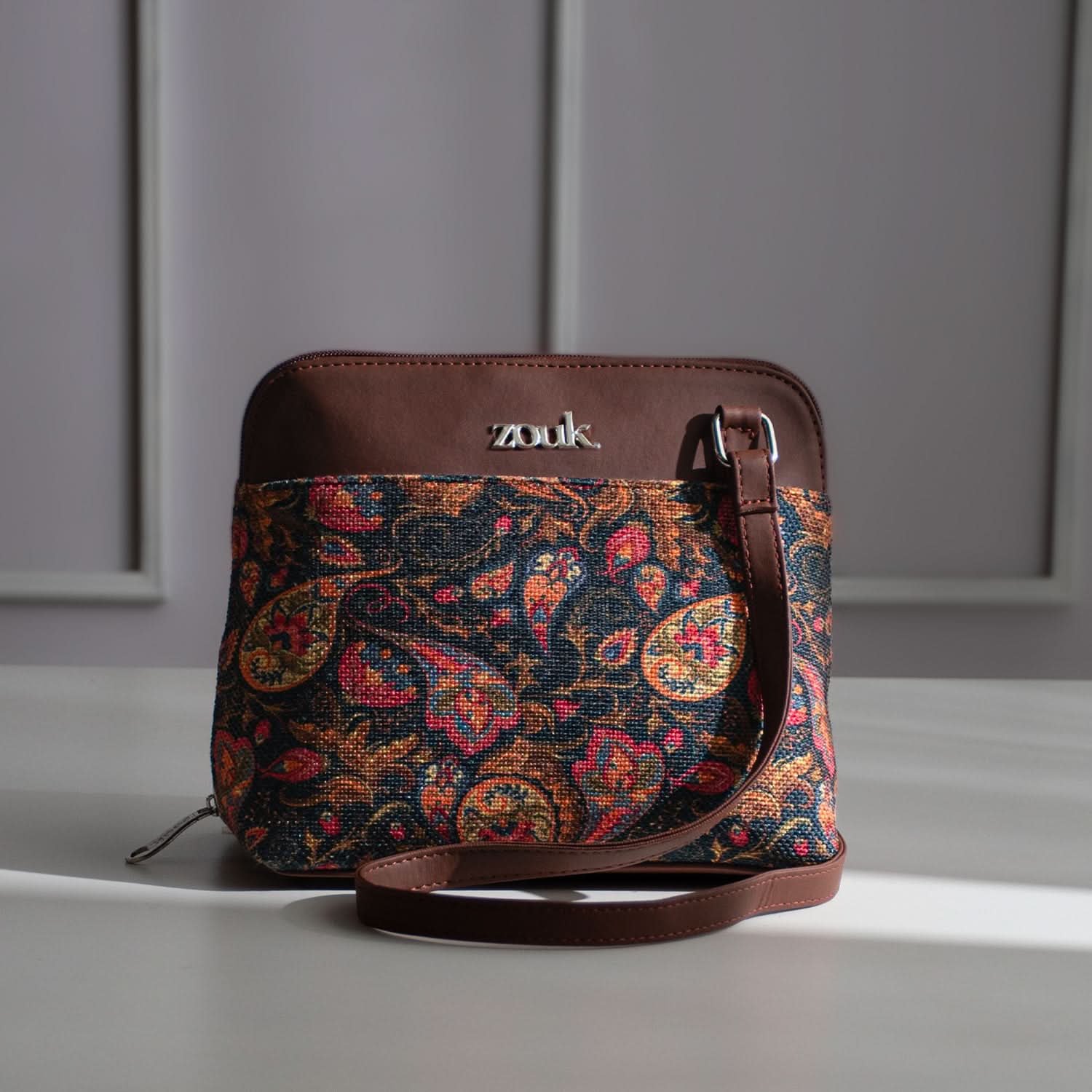 Paisley Print OOO Sling Bag